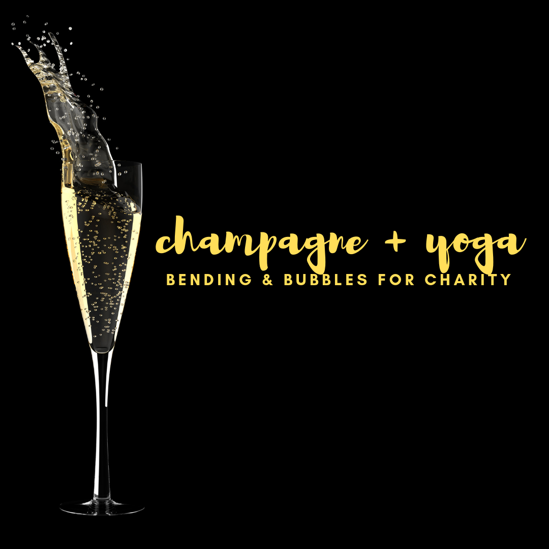 Champagne Yoga Insta event