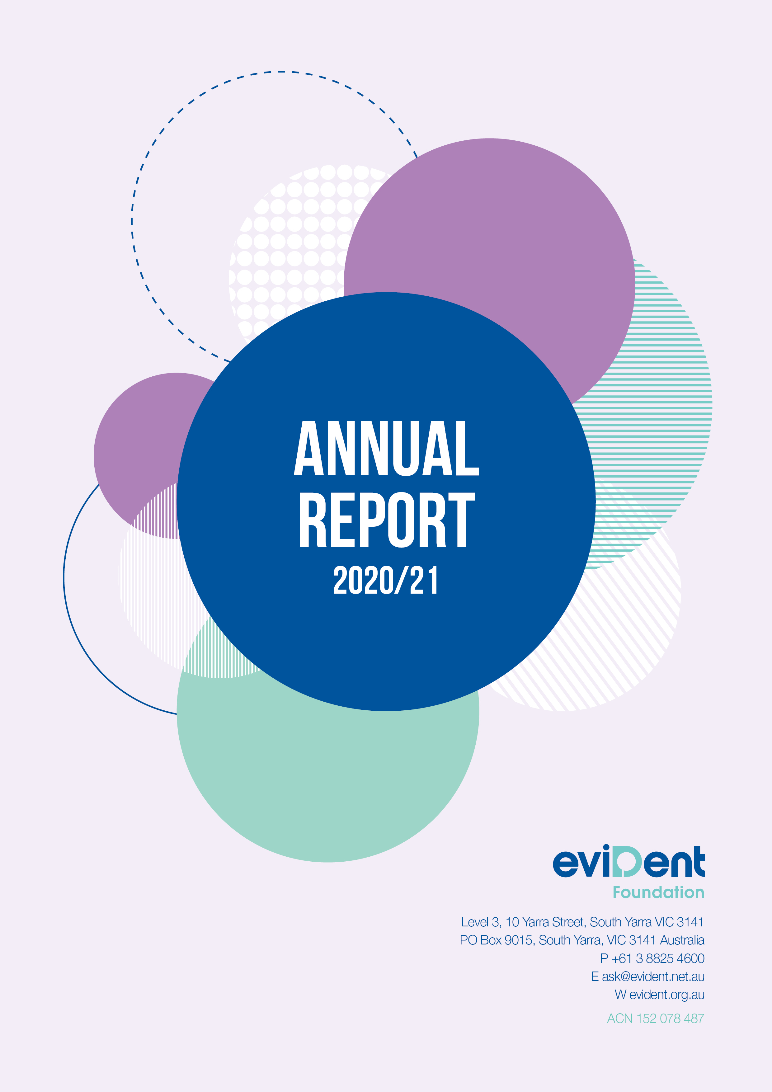eviDent 2020 21 Annual Report cover