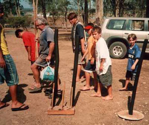 Urban Aboriginal boys attending a culture day in Penrith. Copyright  2003 Kristina Everett, all rights reserved.